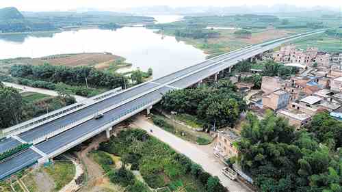 贵隆高速通车 武鸣至宾阳只需40分钟 将为广昆高速广西段分担交通压力，也优化了南宁市域路网结构